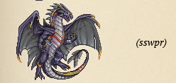 screenshot of a blue mecha dragon from the browser game dragon cave